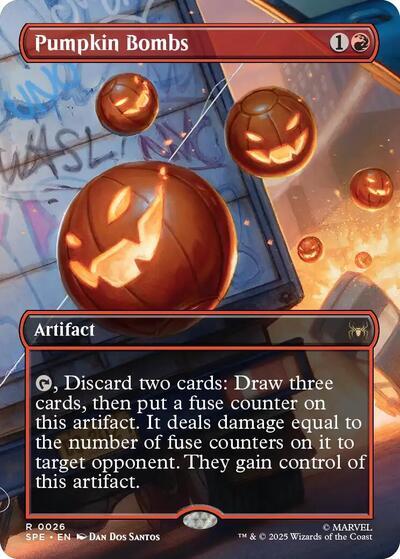 Pumpkin Bombs (Borderless) (Marvel's Spider-Man: Eternal-Legal) Near Mint Foil