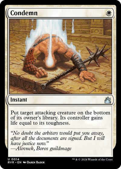 Condemn (Ravnica Remastered) Near Mint Foil
