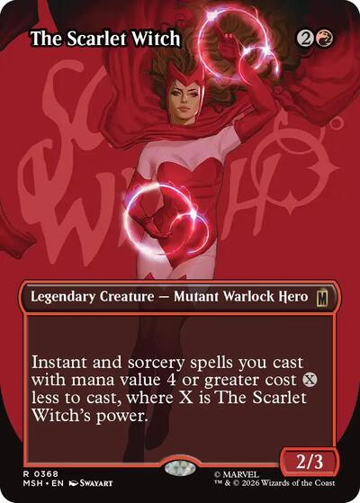 The Scarlet Witch (Borderless) (Marvel Super Heroes) Near Mint Foil