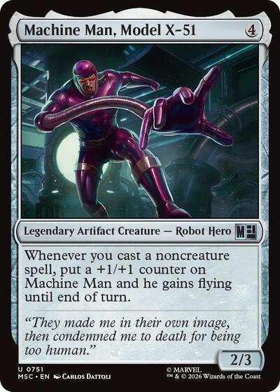 Machine Man, Model X-51 (Commander: Marvel Super Heroes) Near Mint Foil
