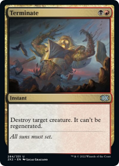 Terminate (Double Masters 2022) Near Mint Foil