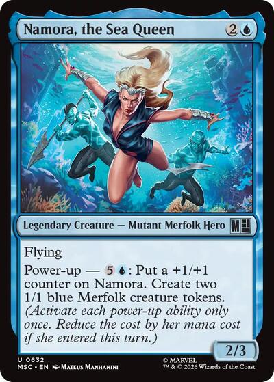Namora, the Sea Queen (Commander: Marvel Super Heroes) Near Mint Foil
