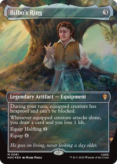 Bilbo's Ring (Borderless) (Surge Foil) (The Hobbit: Eternal-Legal) Near Mint Foil