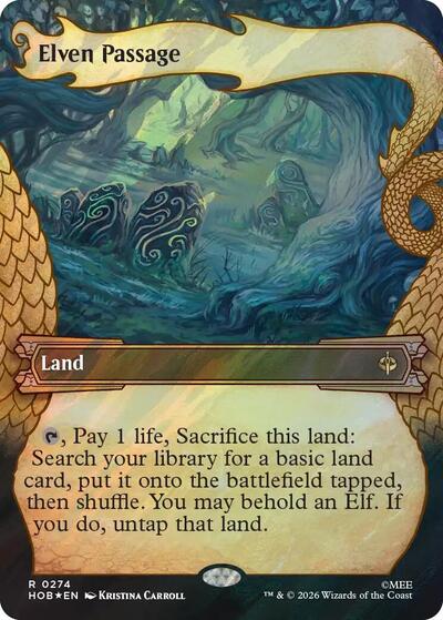 Elven Passage (Showcase) (Surge Foil) (The Hobbit) Near Mint Foil