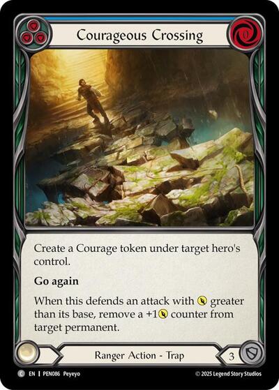 Courageous Crossing (Blue) (Compendium of Rathe) Near Mint