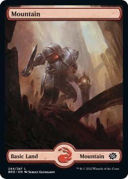 Mountain (284) - Full Art (The Brothers' War) Near Mint Foil