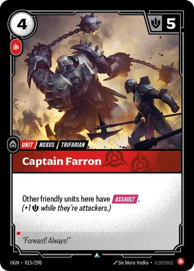 Captain Farron (Origins) Near Mint Foil