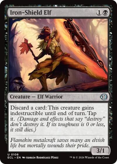 Iron-Shield Elf (Lorwyn Eclipsed) Near Mint Foil