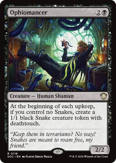 Ophiomancer (Commander: Secrets of Strixhaven) Near Mint