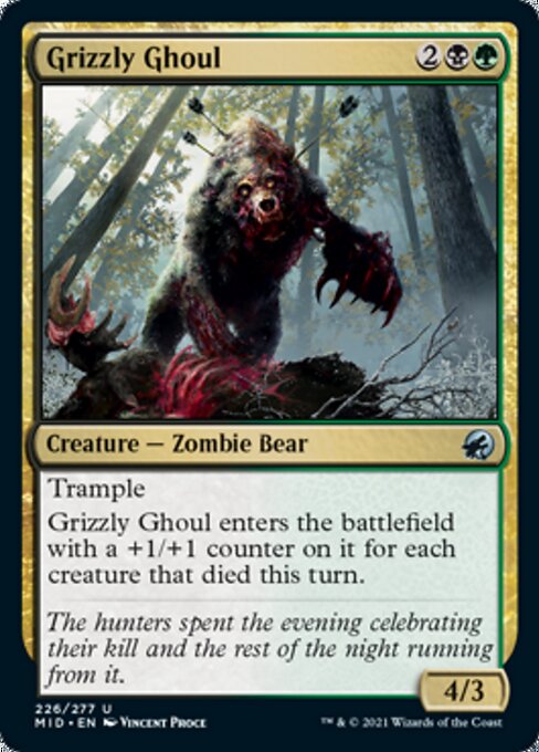 Grizzly Ghoul (Innistrad: Midnight Hunt) Near Mint Foil