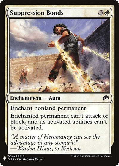 Suppression Bonds (Mystery Booster) Near Mint