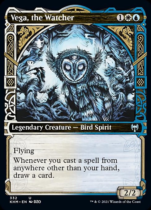 Vega, the Watcher (Showcase) (Kaldheim) Light Play Foil