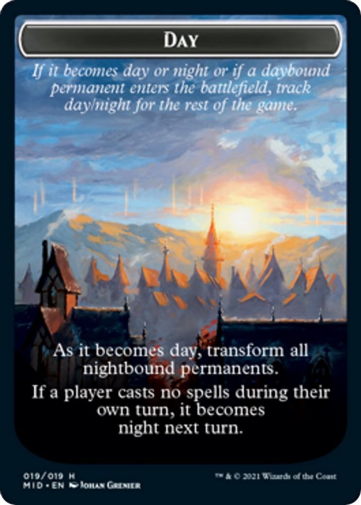 Day // Night Double-Sided Token