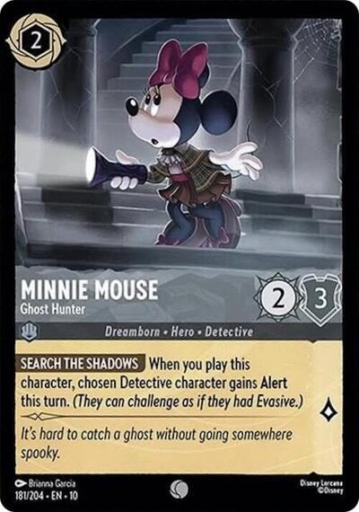 Minnie Mouse - Ghost Hunter (Whispers in the Well) Near Mint Cold Foil
