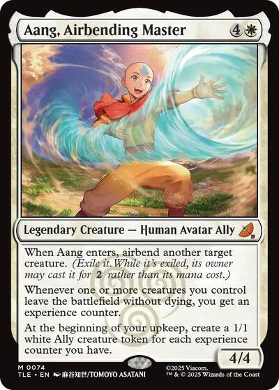 Aang, Airbending Master (Avatar: The Last Airbender: Eternal-Legal) Near Mint Foil