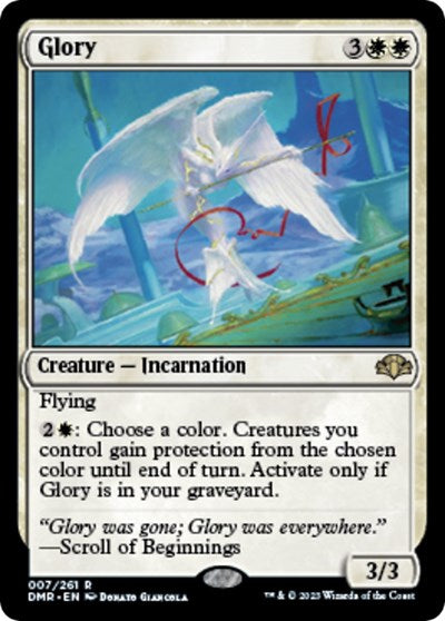 Glory (Dominaria Remastered) Light Play Foil