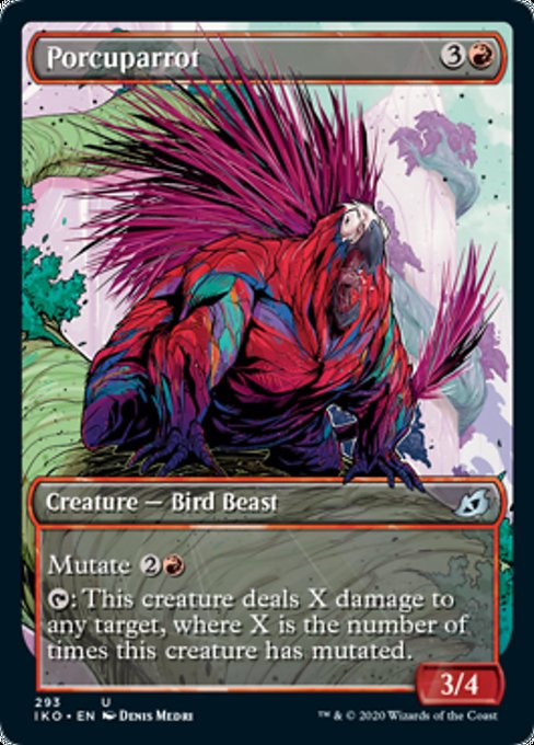 Porcuparrot (Showcase) (Ikoria: Lair of Behemoths) Near Mint Foil