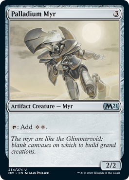 Palladium Myr (Magic 2021 Core Set) Near Mint