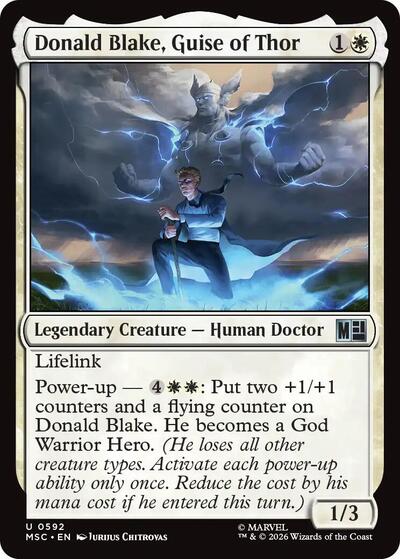Donald Blake, Guise of Thor (Commander: Marvel Super Heroes) Near Mint Foil