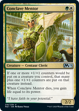 Conclave Mentor (Magic 2021 Core Set) Near Mint