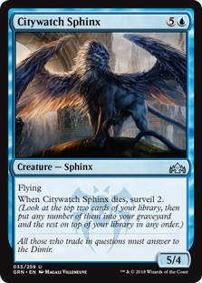 Citywatch Sphinx (Guilds of Ravnica) Near Mint Foil