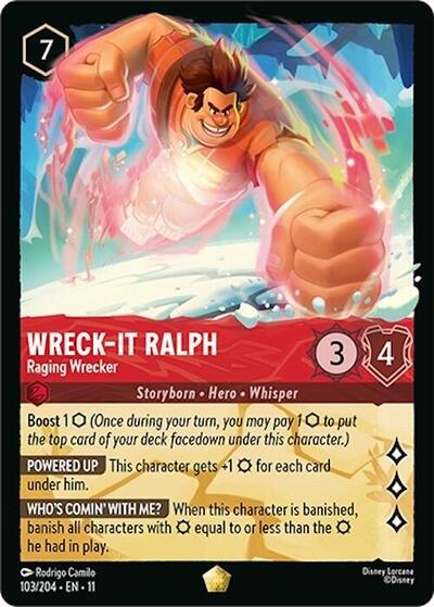 Wreck-It Ralph - Raging Wrecker (Winterspell) Near Mint Cold Foil