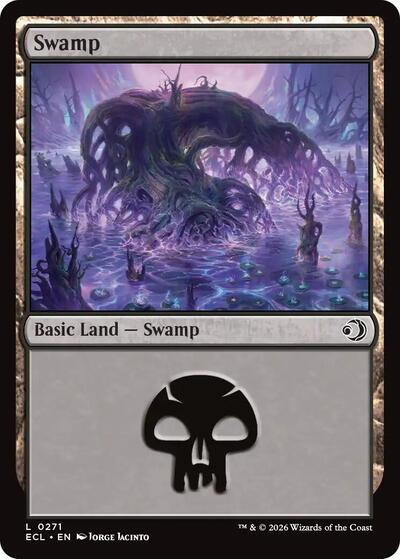 Swamp (0271) (Lorwyn Eclipsed) Light Play Foil