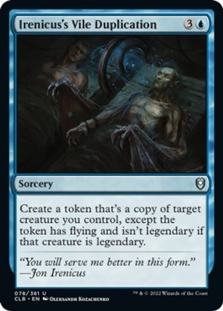 Irenicus's Vile Duplication