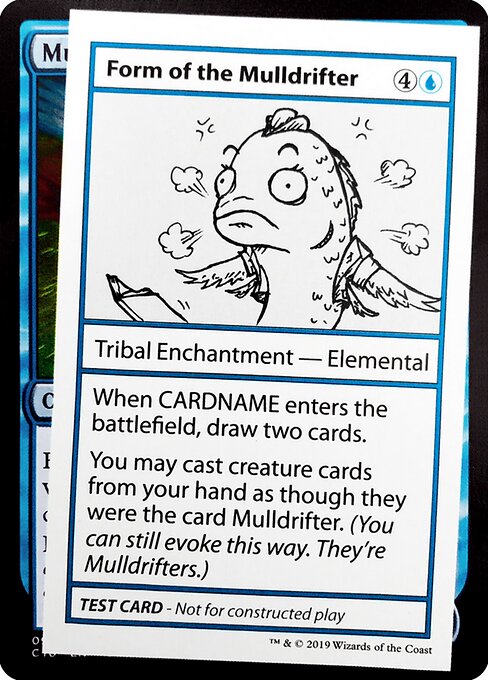 Form Of The Mulldrifter (No PW Symbol) (Mystery Booster Test Print 2021) Near Mint