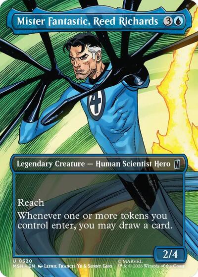 Mister Fantastic, Reed Richards (Borderless) (Marvel Super Heroes) Near Mint