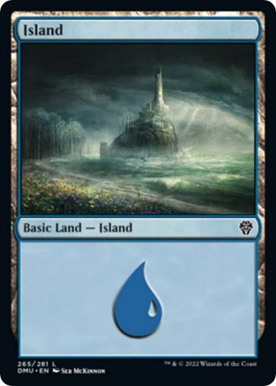 Island (265) (Dominaria United) Near Mint Foil