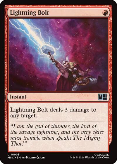 Lightning Bolt (Commander: Marvel Super Heroes) Near Mint Foil