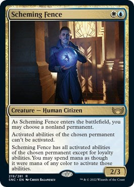 Scheming Fence (Streets of New Capenna) Near Mint Foil