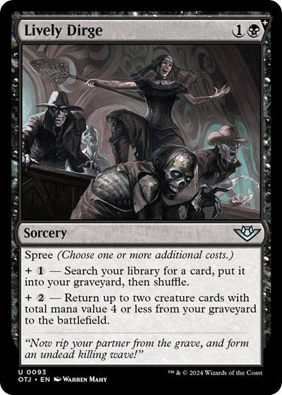Lively Dirge (Outlaws of Thunder Junction) Near Mint
