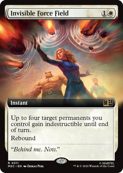 Invisible Force Field (Extended Art) (Commander: Marvel Super Heroes) Near Mint