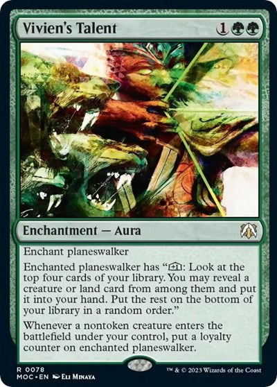 Vivien's Talent (Commander: March of the Machine) Near Mint Foil