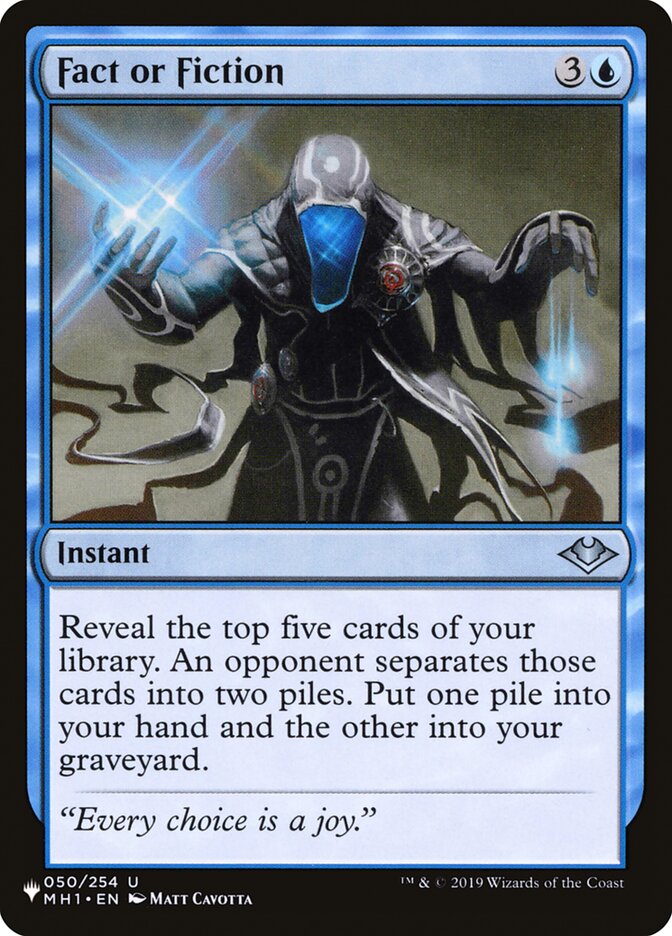 Fact or Fiction (The List) Near Mint