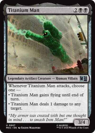 Titanium Man (Commander: Marvel Super Heroes) Near Mint Foil