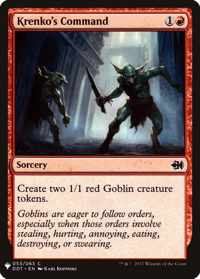 Krenko's Command (Mystery Booster) Near Mint