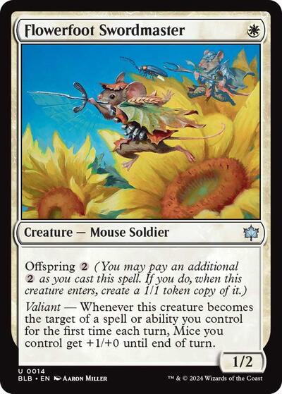 Flowerfoot Swordmaster (Bloomburrow) Near Mint