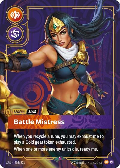 Sivir Battle Mistress (Spiritforged) Near Mint Foil