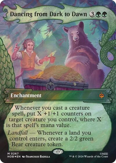 Dancing from Dark to Dawn (Showcase) (Surge Foil) (The Hobbit) Near Mint Foil