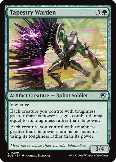 Tapestry Warden (Edge of Eternities) Near Mint Foil