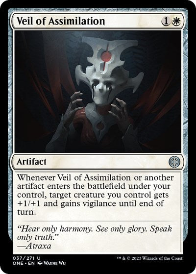 Veil of Assimilation (Phyrexia: All Will Be One) Near Mint Foil