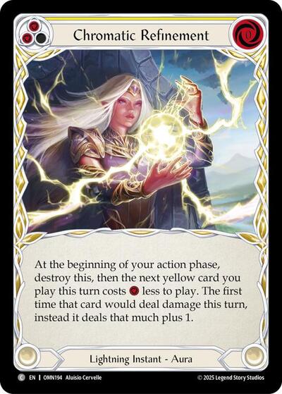 Chromatic Refinement (Yellow) (Omens of the Third Age) Near Mint Foil