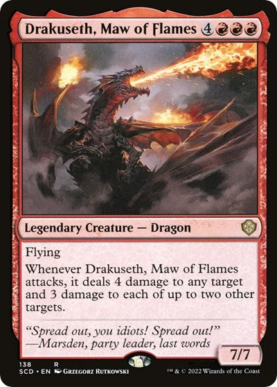 Drakuseth, Maw of Flames (Commander 2022 Starter Decks) Near Mint
