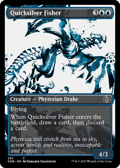 Quicksilver Fisher (Showcase) (Phyrexia: All Will Be One) Near Mint