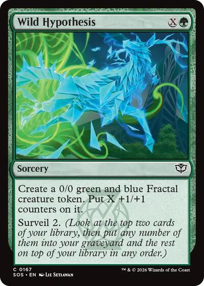 Wild Hypothesis (Secrets of Strixhaven) Near Mint Foil