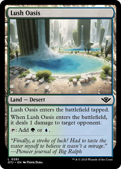 Lush Oasis (Outlaws of Thunder Junction) Near Mint Foil