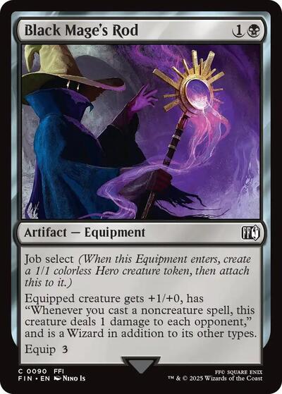 Black Mage's Rod (Universes Beyond: FINAL FANTASY) Near Mint Foil